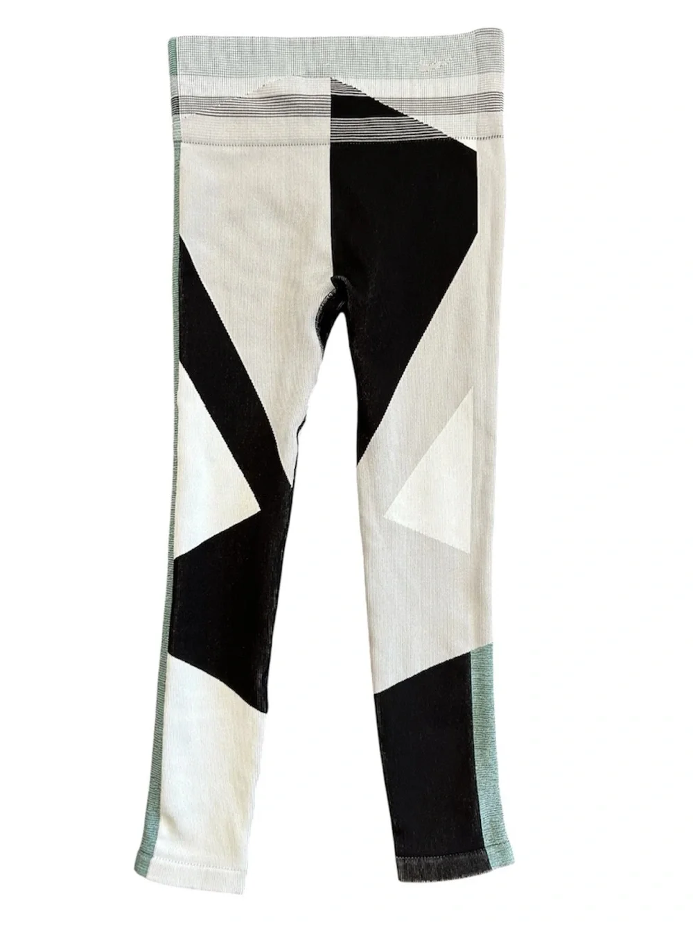 Nike | Women’s Black/Light Green Geometric Print Dri-FIT Tights Leggings Size M